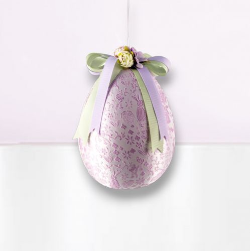 7&quot; Lavender Egg Ornament Easter Decor *SHIPS WITHIN 10 DAYS* NEW 2025