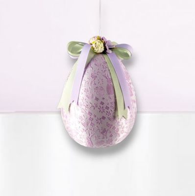 7&quot; Lavender Egg Ornament Easter Decor *SHIPS WITHIN 10 DAYS* NEW 2025