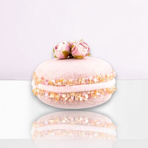 3.5&quot; Pink Macaron Ornament Set Of 2 Easter Decor *SHIPS WITHIN 10 DAYS* NEW 2025