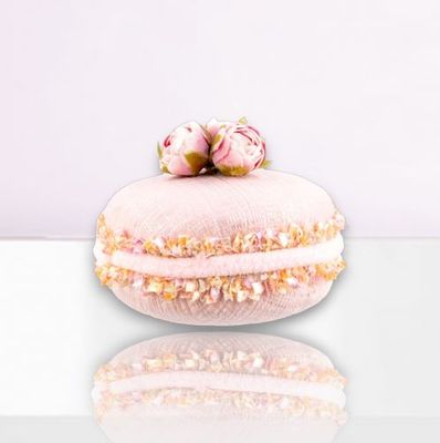 3.5&quot; Pink Macaron Ornament Set Of 2 Easter Decor *SHIPS WITHIN 10 DAYS* NEW 2025