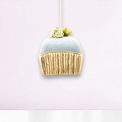 Blue Petit Four Ornament Set Of 2 Easter Decor *SHIPS WITHIN 10 DAYS* NEW 2025