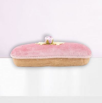 Foam/Fabric Pink Eclair With Rose Ornament Set Of 2 Easter Decor NEW 2025