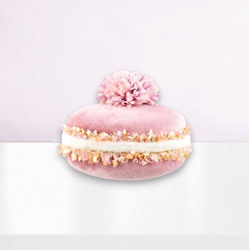 3.5&quot; Pink Macaron Ornament Set Of 2 Easter Decor *SHIPS WITHIN 10 DAYS* NEW 2025