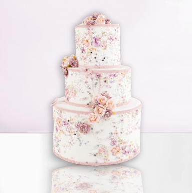 PRE-ORDER: 24&quot; White Wedding Cake Easter Decor *SHIPS 2/2025* NEW 2025