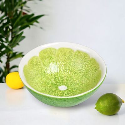 Lime Citrus Dolomite Bowls Set Of 8 Summer Decor *SHIPS WITHIN 10 DAYS* NEW 2025