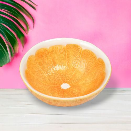 Orange Citrus Dolomite Bowls Set Of 8 Summer Decor *SHIPS WITHIN 10 DAYS* NEW 2025