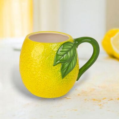 Lemon Mugs Set Of 8 Summer Decor *SHIPS WITHIN 10 DAYS* NEW 2025