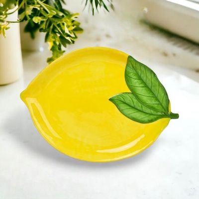 9.5&quot; Lemon Plates Set Of 8 Summer Decor *SHIPS WITHIN 10 DAYS* NEW 2025