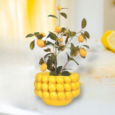 13&quot; Lemon Planter Summer Decor *SHIPS WITHIN 10 DAYS* NEW 2025