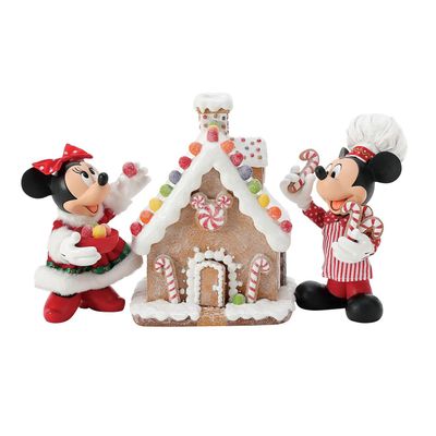 PRE-ORDER Mickey &amp; Minnie Gingerbread House By: Disney Possible Dreams *SHIPS 8/2025* NEW 2025