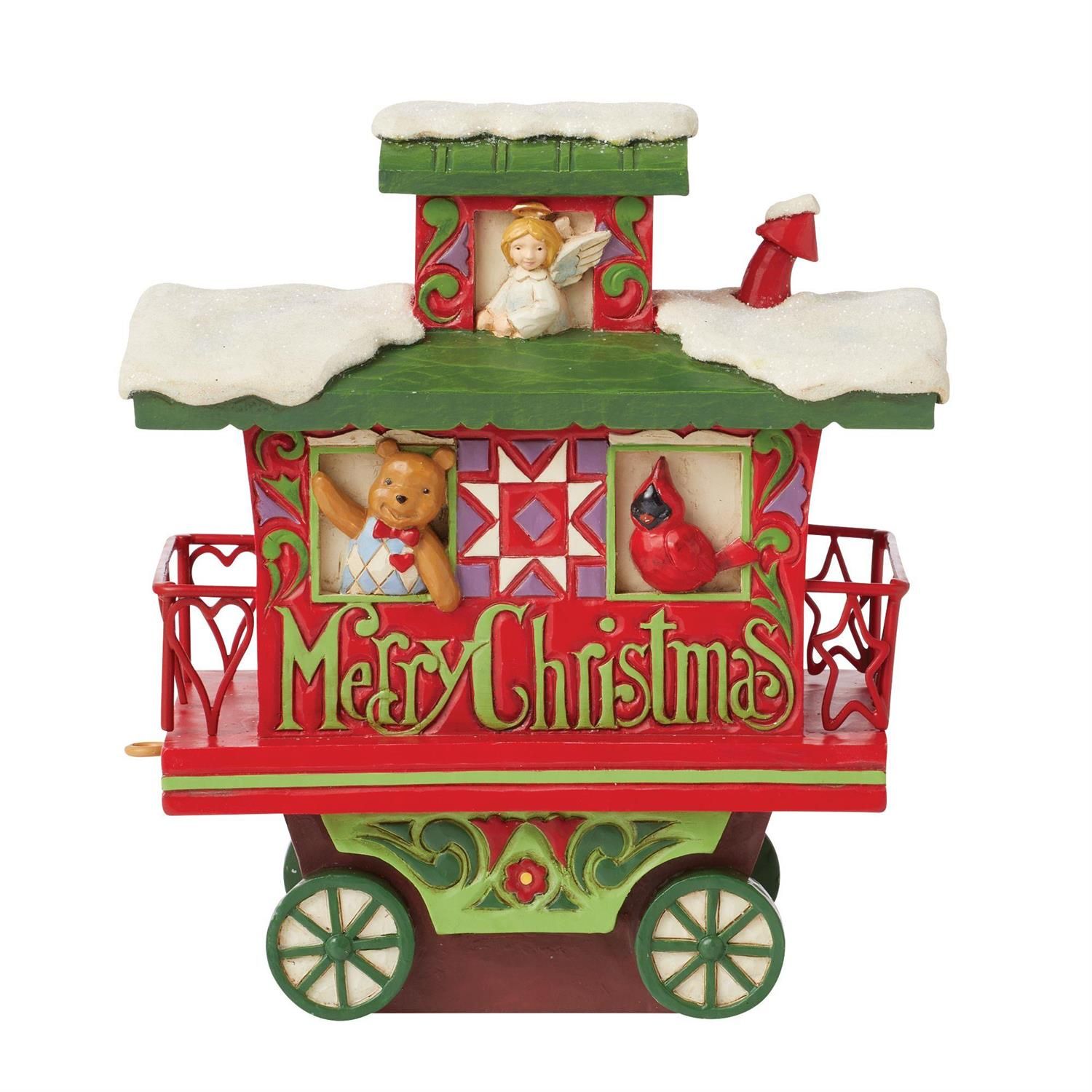PRE-ORDER Annual Train Car Caboose By: Heartwood Creek Jim Shore *SHIPS 8/2025* NEW 2025