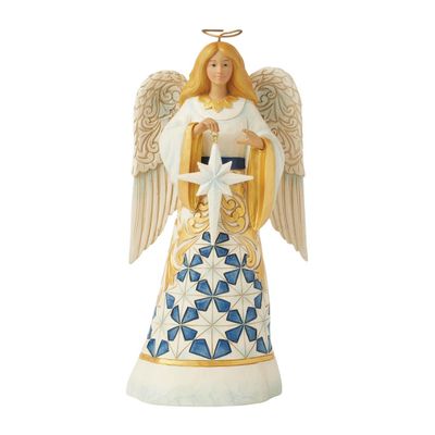 Holiday Graces Twilight Blue Collection Christmas Angel with Star By: Heartwood Creek Jim Shore *SHIPS WITHIN 10 DAYS* NEW 2025