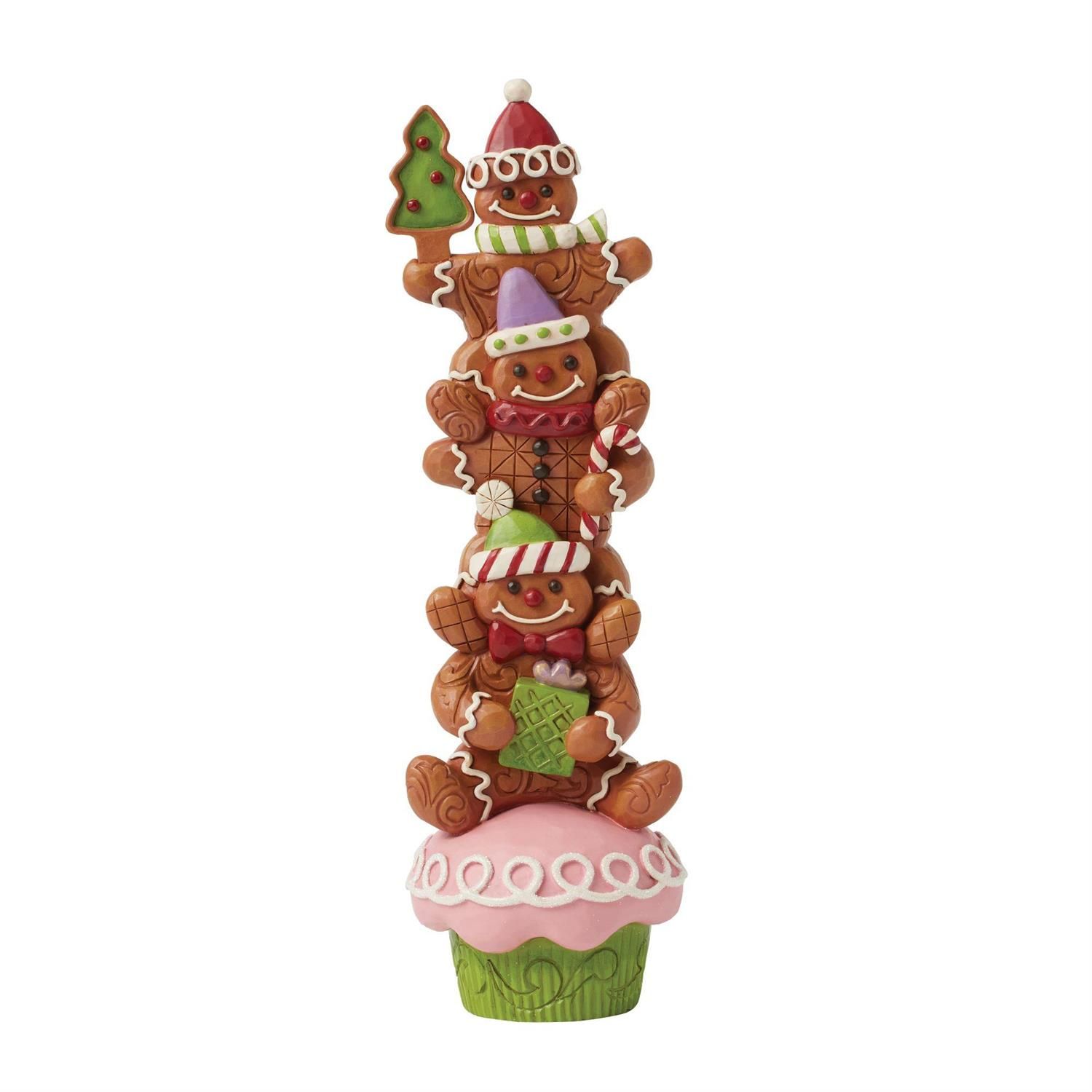 Ginger Stack Gingerbread Christmas Collection Gingerbread Men Stacked By: Heartwood Creek Jim Shore *SHIPS WITHIN 10 DAYS* NEW 2025