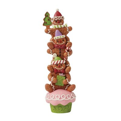 PRE-ORDER Ginger Stack Gingerbread Christmas Collection Gingerbread Men Stacked By: Heartwood Creek Jim Shore *SHIPS 7/2025* NEW 2025