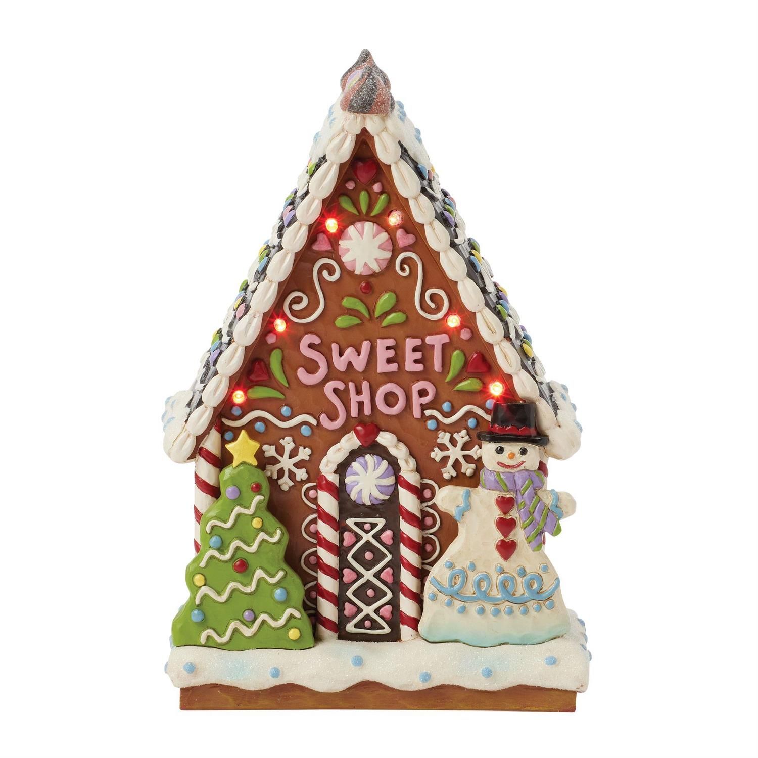 PRE-ORDER Life is What You Bake It Gingerbread Christmas Collection Sweet Shop LED By: Heartwood Creek Jim Shore *SHIPS 7/2025* NEW 2025