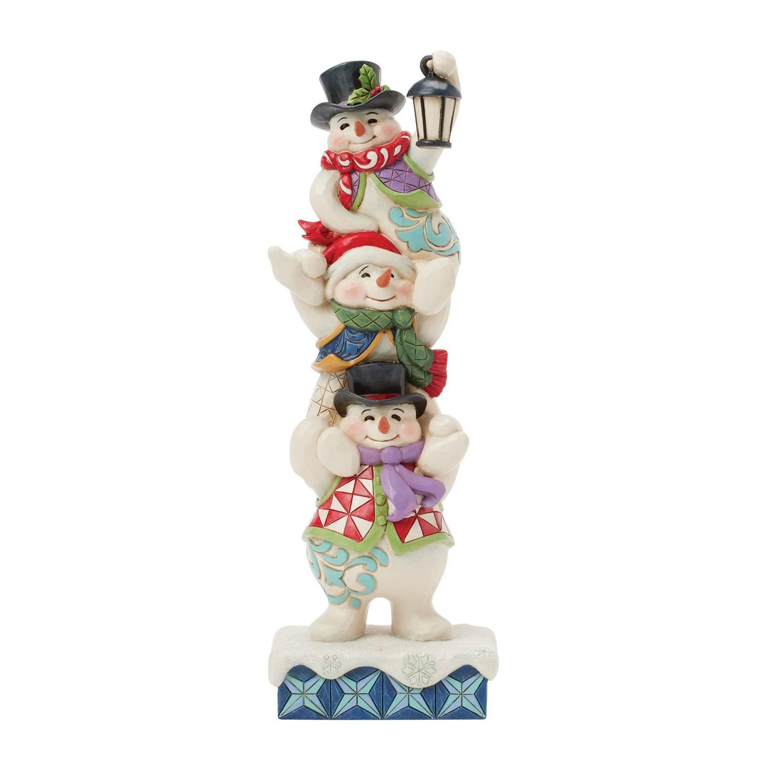 The More the Merrier Snowmen Collection Stacked Snowmen  By: Heartwood Creek Jim Shore *SHIPS 8/2025* NEW 2025