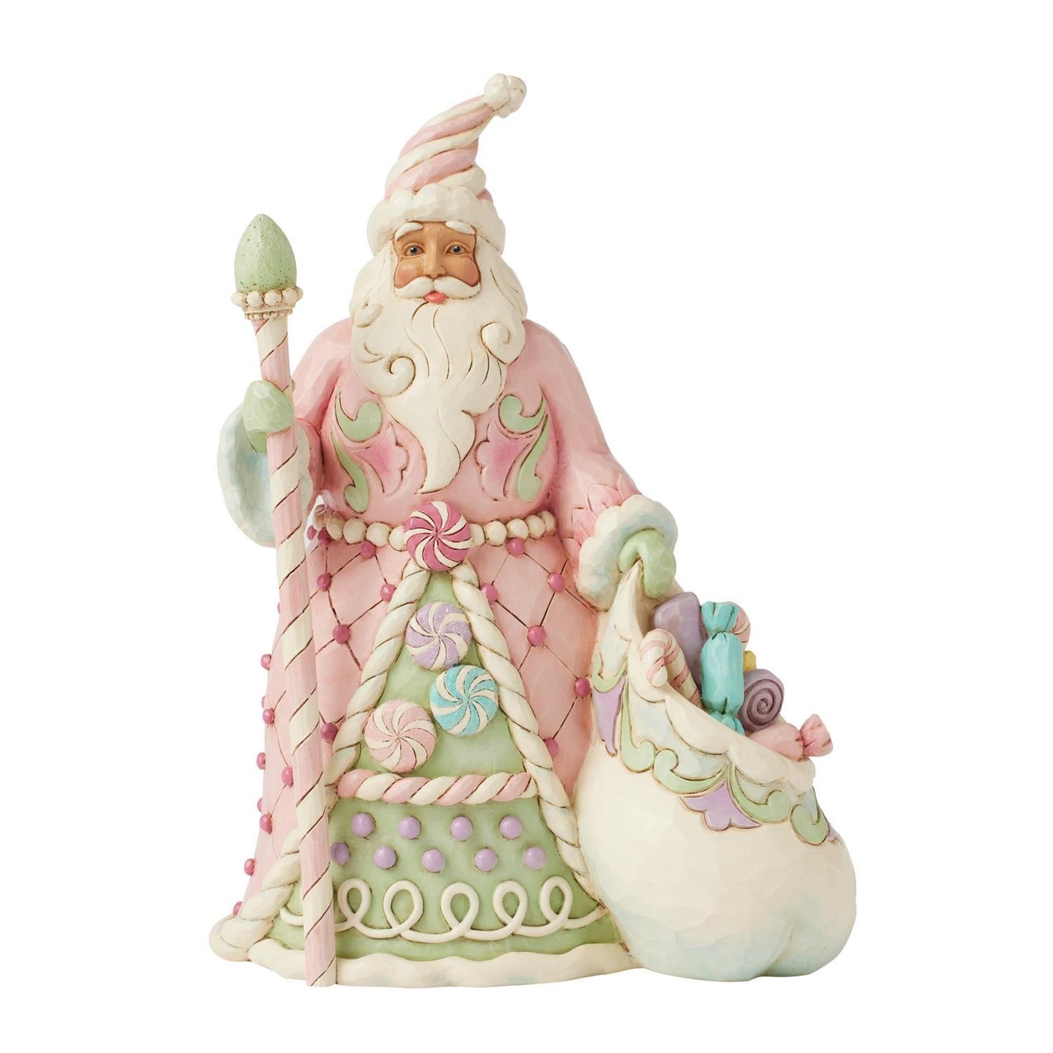 Sweet Treat Santa Heartwood Sweets Collection Santa with Bag &amp; Staff By: Heartwood Creek Jim Shore *SHIPS WITHIN 10 DAYS* NEW 2025
