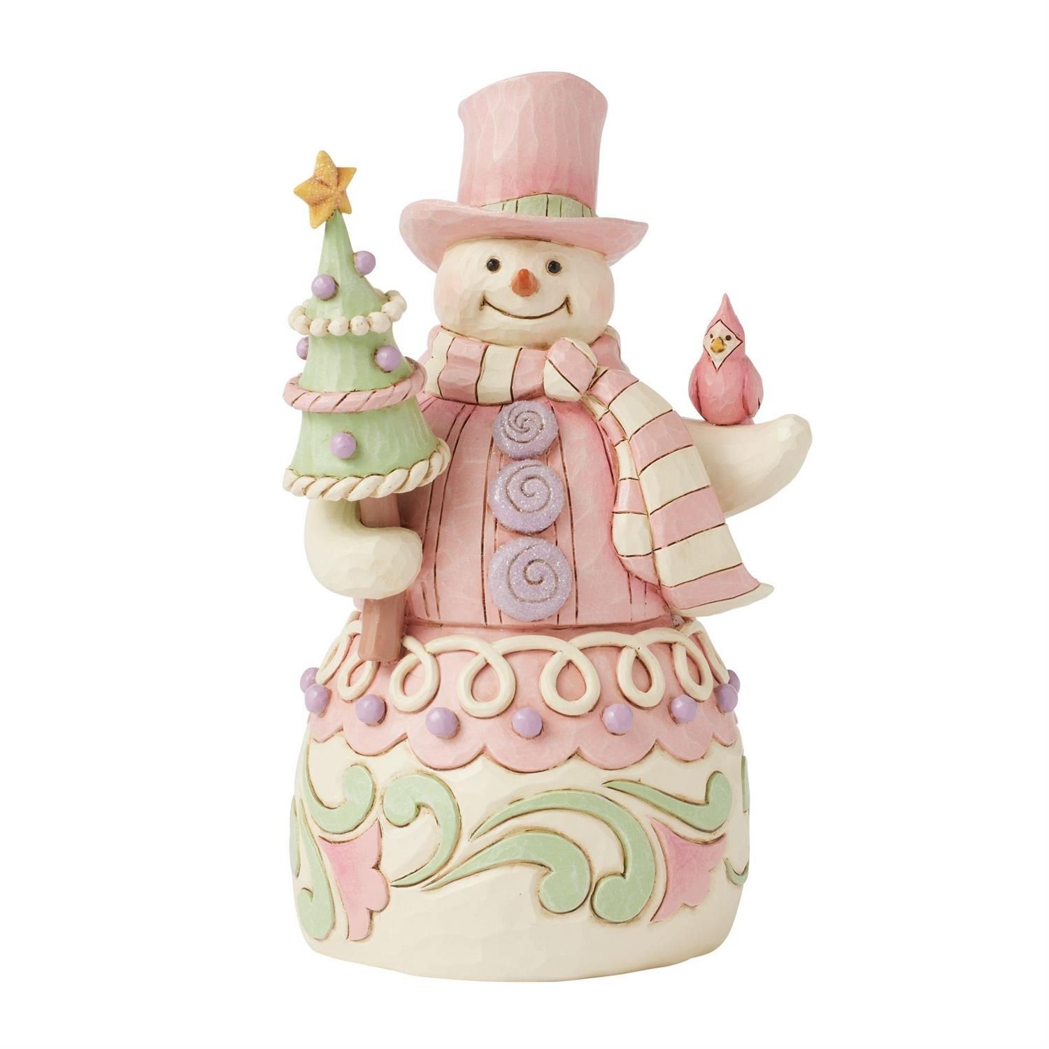Pastel Winter Wonder&#39;s Heartwood Sweets Collection Snowman By: Heartwood Creek Jim Shore NEW 2025
