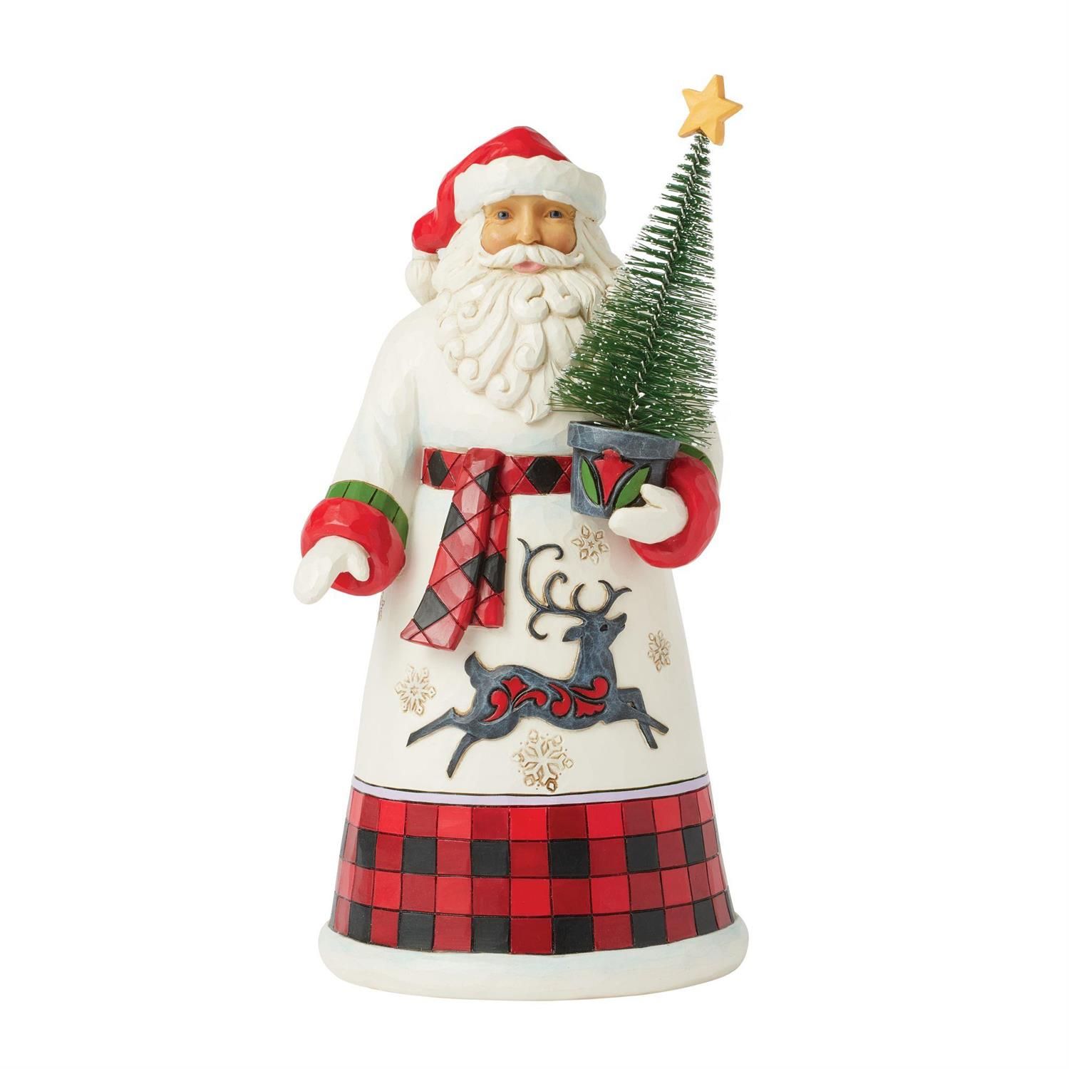 Santa Delivers Highland Glen Collection Santa with Sisal Tree By: Heartwood Creek Jim Shore *SHIPS WITHIN 10 DAYS* NEW 2025