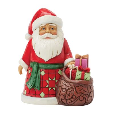 PRE-ORDER Filled with Christmas Cheer Pint Collection Santa with Toy Bag By: Heartwood Creek Jim Shore *SHIPS 7/2025* NEW 2025