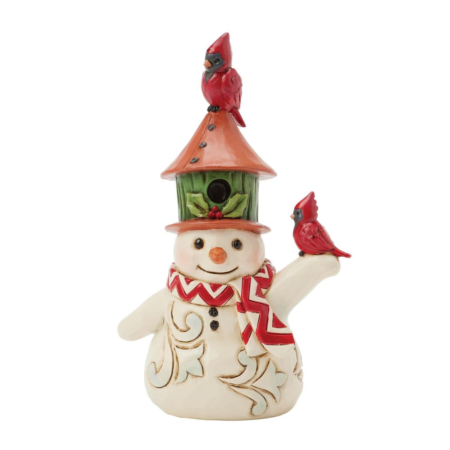 PRE-ORDER Snowman Bird House Hat By: Heartwood Creek Jim Shore *SHIPS 9/2025* NEW 2025