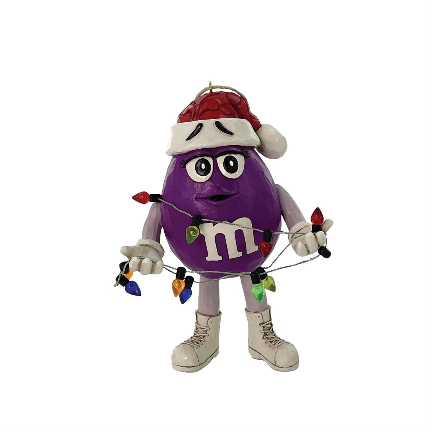 PRE-ORDER M&amp;M&#39;s Purple Character Ornament By: M&amp;M&#39;s Jim Shore *SHIPS 8/2025* NEW 2025