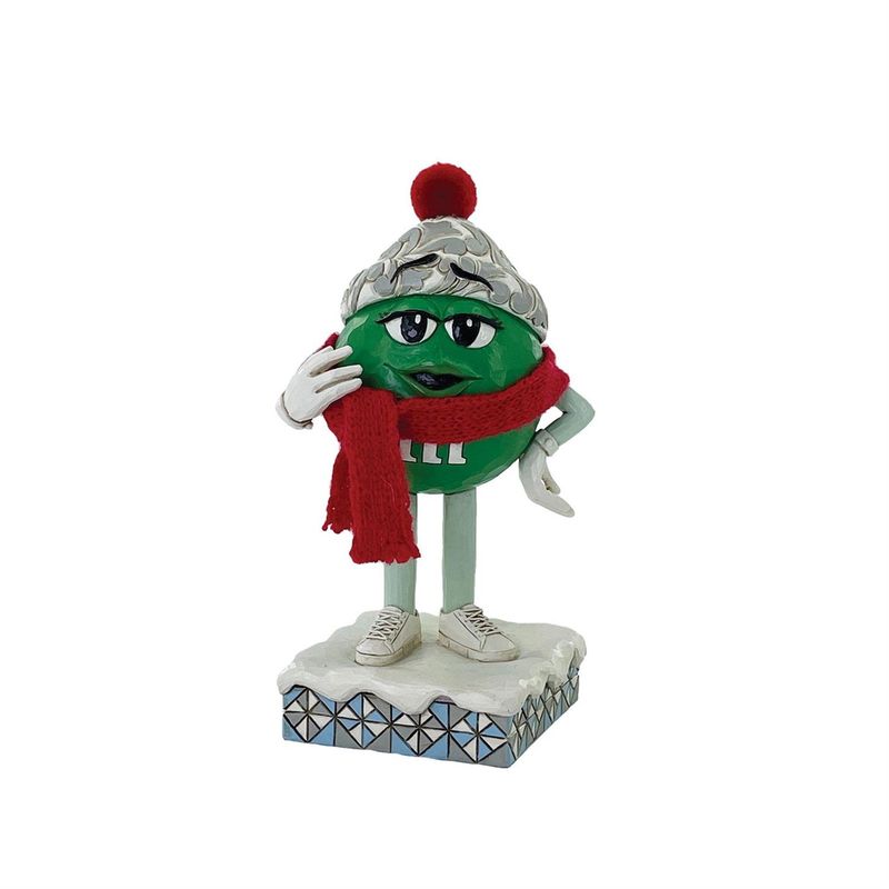 M&M's Green Character With Scarf By: M&M's Jim Shore *SHIPS WITHIN 10 DAYS* NEW 2025