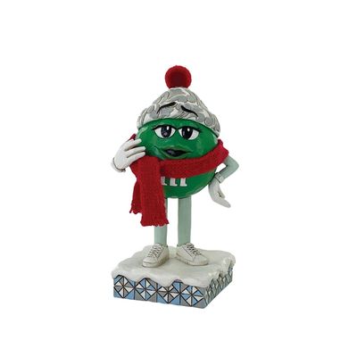 PRE-ORDER M&amp;M&#39;s Green Character With Scarf By: M&amp;M&#39;s Jim Shore *SHIPS 8/2025* NEW 2025