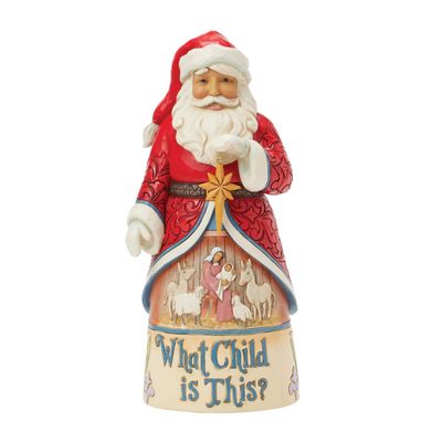 PRE-ORDER What Child Is This Santa Song Series Collection Santa With Mary Scene By: Heartwood Creek Jim Shore *SHIPS 6/2025* NEW 2025