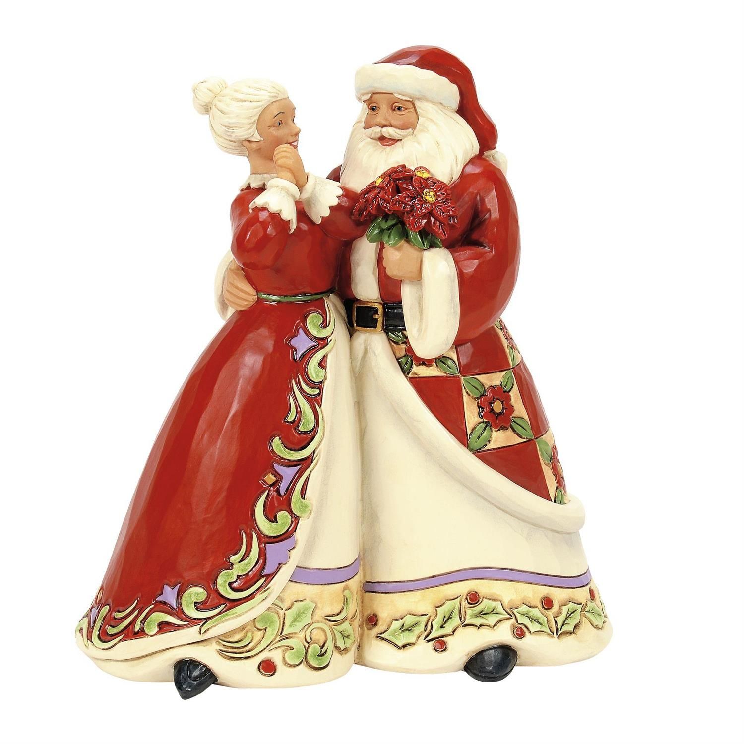PRE-ORDER Holiday Dance Traditional Santa Collection Santa and Mrs Claus By: Heartwood Creek Jim Shore *SHIPS 9/2025* NEW 2025