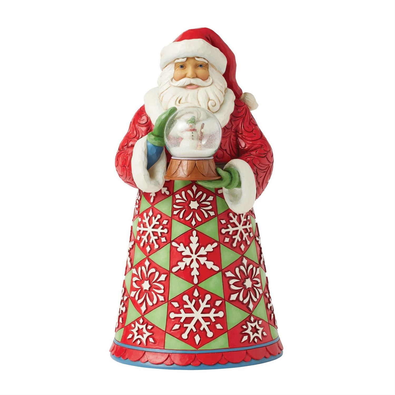 PRE-ORDER Frosty Keepsake Santa Collection Santa Holding Snowman Mini Globe By: Heartwood Creek Jim Shore *SHIPS 8/2025* NEW 2025