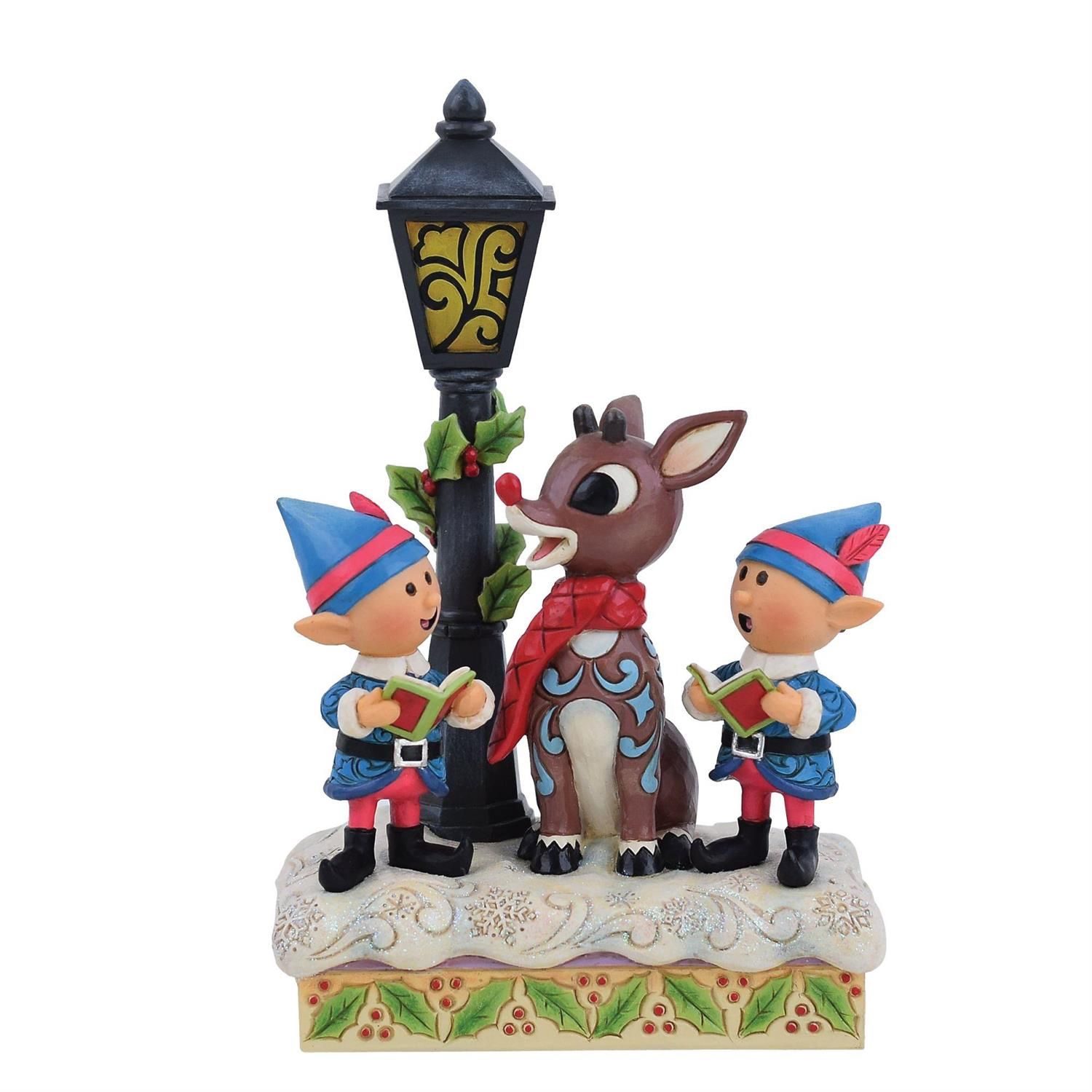 PRE-ORDER Rudolph and Elves Caroling By: Rudolph Jim Shore *SHIPS 8/2025* NEW 2025