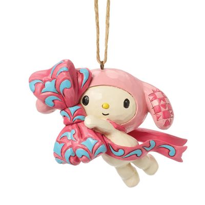 PRE-ORDER Hello Kitty My Melody Pink Bow Ornament By: Sanrio Jim Shore *SHIPS 8/2025* NEW 2025