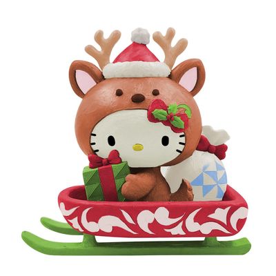 PRE-ORDER Hello Kitty Reindeer By: Sanrio Jim Shore *SHIPS 8/2025* NEW 2025