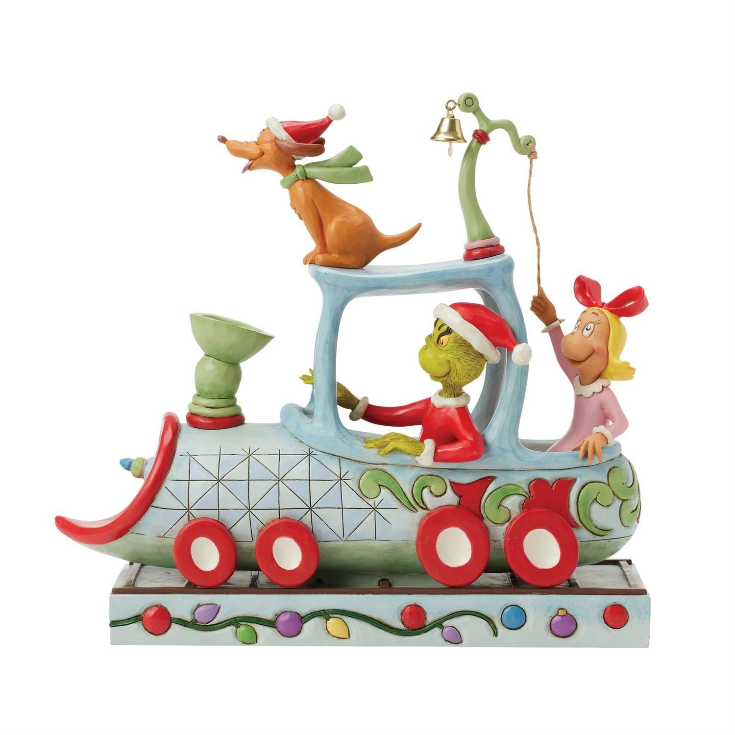 PRE-ORDER Grinch, Max &amp; Cindy On Train By: The Grinch Jim Shore *SHIPS 7/2025* NEW 2025