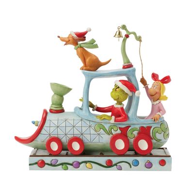 PRE-ORDER Grinch, Max &amp; Cindy On Train By: The Grinch Jim Shore *SHIPS 7/2025* NEW 2025