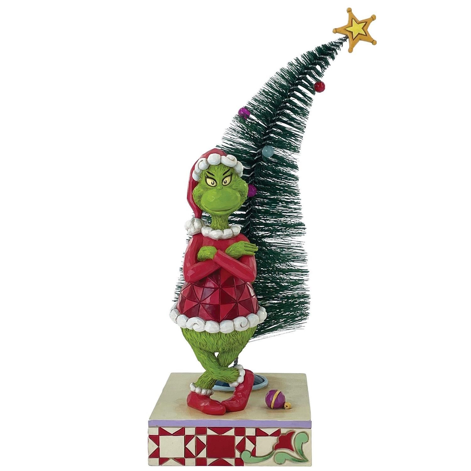 PRE-ORDER Grinch With Arms Crossed &amp; Sisal Tree By: The Grinch Jim Shore *SHIPS 7/2025* NEW 2025