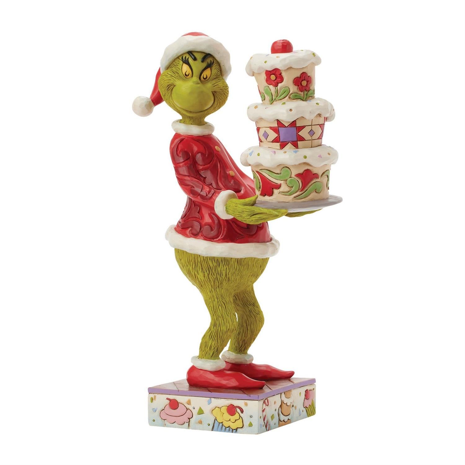 PRE-ORDER Grinch With Grinchy Cake By: The Grinch Jim Shore *SHIPS 7/2025* NEW 2025