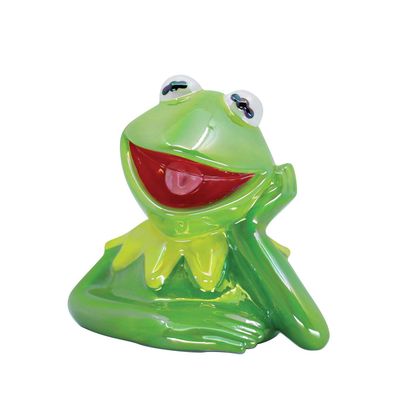 Kermit The Frog Ceramic Piggy Bank  By: Disney Showcase NEW 2025