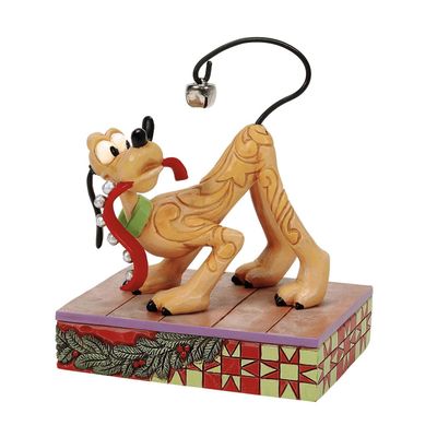PRE-ORDER Pluto Christmas Bell On Tail By: Disney Traditions Jim Shore *SHIPS 6/2025* NEW 2025