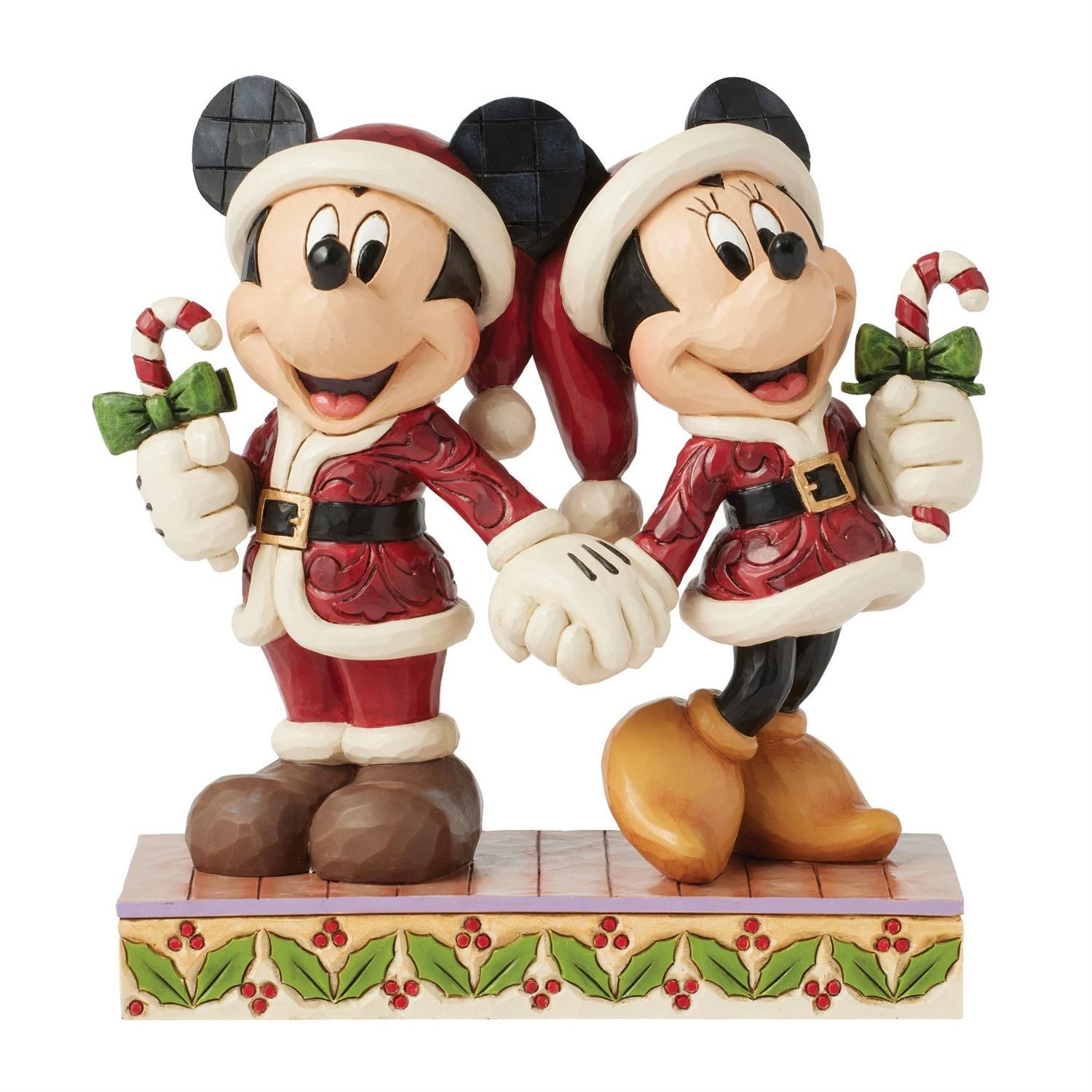 PRE-ORDER Mickey &amp; Minnie Candy Canes By: Disney Traditions Jim Shore *SHIPS 6/2025* NEW 2025