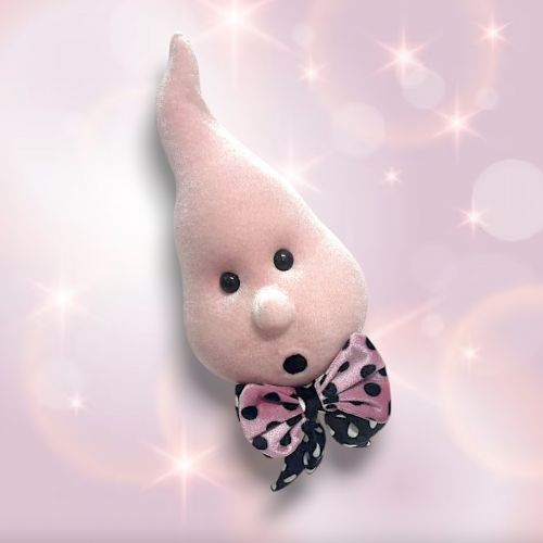 PRE-ORDER 11&quot; Pink Ghost Head Ornament Halloween Decor *SHIPS 7/2025* NEW 2025
