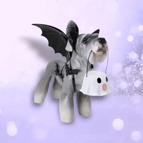 PRE-ORDER 23&quot; Bat Schnauzer Halloween Decor *SHIPS 7/2025* NEW 2025