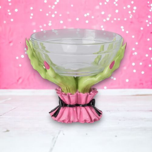 PRE-ORDER 10&quot; Green Witch Hands Candy Bowl Halloween Decor *SHIPS 7/2025* NEW 2025