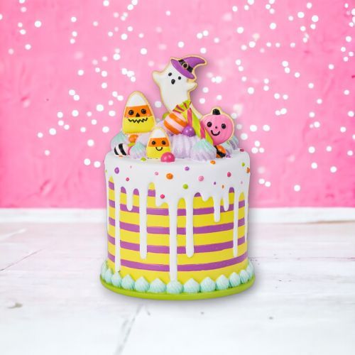 PRE-ORDER 8&quot; Halloween Cake Halloween Decor *SHIPS 7/2025* NEW 2025