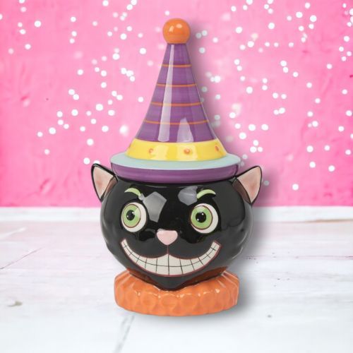 PRE-ORDER Cat Candy Jar Halloween Decor *SHIPS 7/2025* NEW 2025