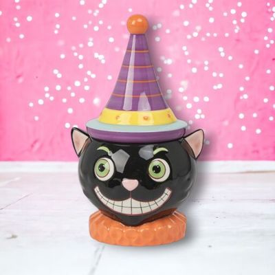 PRE-ORDER Cat Candy Jar Halloween Decor *SHIPS 7/2025* NEW 2025