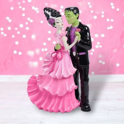 PRE-ORDER 60&quot; Mr. &amp; Mrs. Frankenstein Dancing Halloween Decor *SHIPS 7/2025* NEW 2025