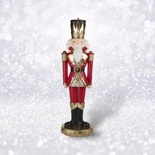 PRE-ORDER 48&quot; Red/Gold Nutcracker Christmas Decor *SHIPS 8/2025* NEW 2025