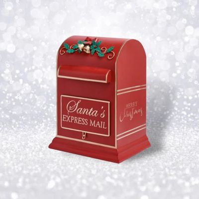 PRE-ORDER 16&quot; Santa Express Mailbox Christmas Decor *SHIPS 8/2025* NEW 2025